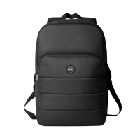 Port Designs Portland II Eco 14/16" Laptop Backpack - Black, r-PET Recycled Polyester, 14L