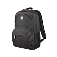 Port Designs Houston II ECO 15.6" Laptop Backpack - Black, Recycled r-PET, 19L
