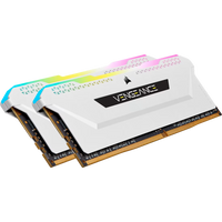 VENGEANCE RGB PRO SL 16GB (2x8GB) DDR4 DRAM 3200MHz C16 Memory Kit – White