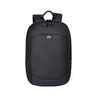 Port Designs Chicago EVO Expandable 15.6/16" Laptop Backpack - Black, 15L to 24L, r-PET Lining