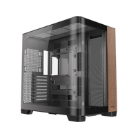 Antec C8 Curved Wood E-ATX | ATX | Micro-ATX | ITX Dual Chamber Gaming Chassis – Black