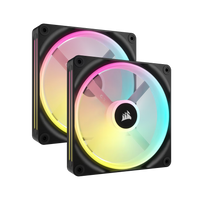 Corsair iCUE LINK QX120 RGB 120mm PWM PC Fans Starter Kit with iCUE LINK System Hub