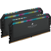 DOMINATOR® PLATINUM RGB 32GB (2x16GB) DDR5 DRAM 6400MT/s CL32 Memory Kit — Black