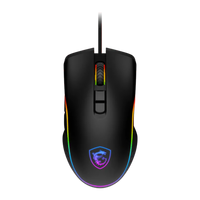 MSI FORGE GM300 Gaming Mouse USB Black – 7200 DPI RGB, Ergonomic Design