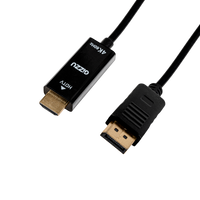 Gizzu DisplayPort to HDMI Cable 1.5m – 4K 60Hz, Black