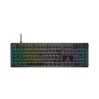 Corsair K55 CORE RGB Gaming Keyboard – Rubber Dome, 10-Zone RGB, 6 Macro Keys