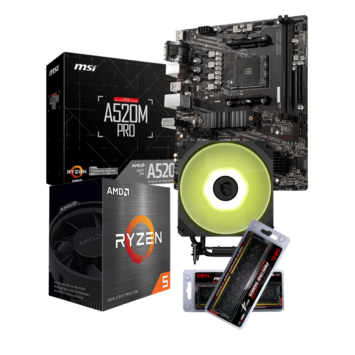 MSI A520M-PRO RYZEN 5 5600 3.5Gz 2x8GB DDR4 Upgrade Kit - FREE MSI A520M-PRO RYZEN 5 5600 3.5Gz 2x8GB DDR4 Upgrade Kit - FREE