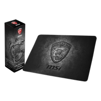 MSI Gaming Shield Mouse Pad Black – Medium Size 320x220mm, Micro-Texture Surface, Non-Slip Rubber Base, 5mm Thick, Optimized for Gaming
