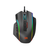Redragon M901-K-2 PERDICTION 4 RGB MMO Wired Gaming Mouse - 12400 DPI, 19 Programmable Buttons