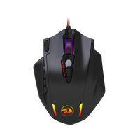 Redragon M908 IMPACT RGB MMO Wired Gaming Mouse - 12400 DPI, 18 Programmable Buttons