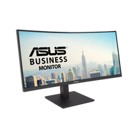 ASUS VA34VCPSR 34" WQHD 1500R Curved Docking Monitor with USB-C PD 96W, RJ45 and USB Hub