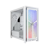 Corsair FRAME 4000X RS Mid-Tower PC Case - White (4x RS120 Fans Included)