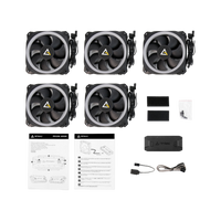 Antec Prizm 120 ARGB Case Fan 5 Pack + Controller - Black