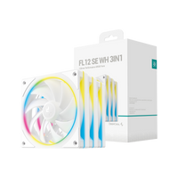 DeepCool FL12 SE 3-in-1 ARGB 120mm Fan 3 Pack - White