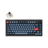 Keychron V1 Max QMK/VIA Wireless Custom Mechanical Keyboard | Gateron Jupiter Banana Switches - Black