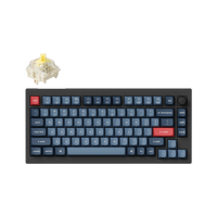 Keychron V1 Max QMK/VIA Wireless Custom Mechanical Keyboard | Gateron Jupiter Banana Switches - Black
