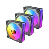 Antec VISION PWM 120mm ARGB Reverse Infinity Mirror Case Fan - Black (3 Pack)